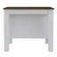 Ensemble de cuisine 2 pièces Briargate, îlot de cuisine et armoire murale, blanc et noyer-1074606968