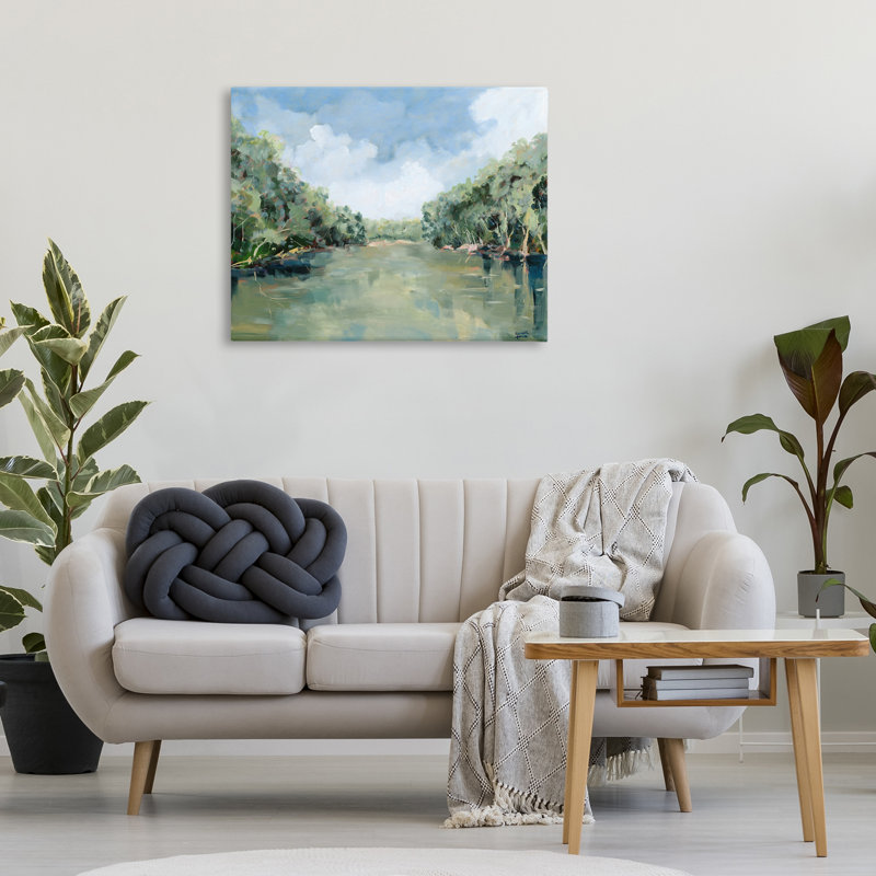Toile réfléchissante Serene Nature, design par Meredith Howse, H 30 po x l 40 po