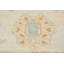 Tapis décoratif en laine de conception unique noué à la main New Age Oushak beige/bleu 8 pi 1 po x 9 pi 8 po New Age