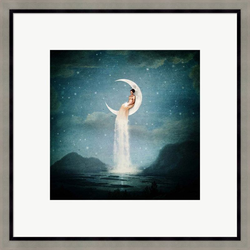 Moon River Lady par Paula Belle Flores - reproduction de cadre photo