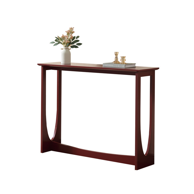 Console en bois, canapé d'entrée pour le couloir, le salon ou derrière le canapé - rouge, Rouge