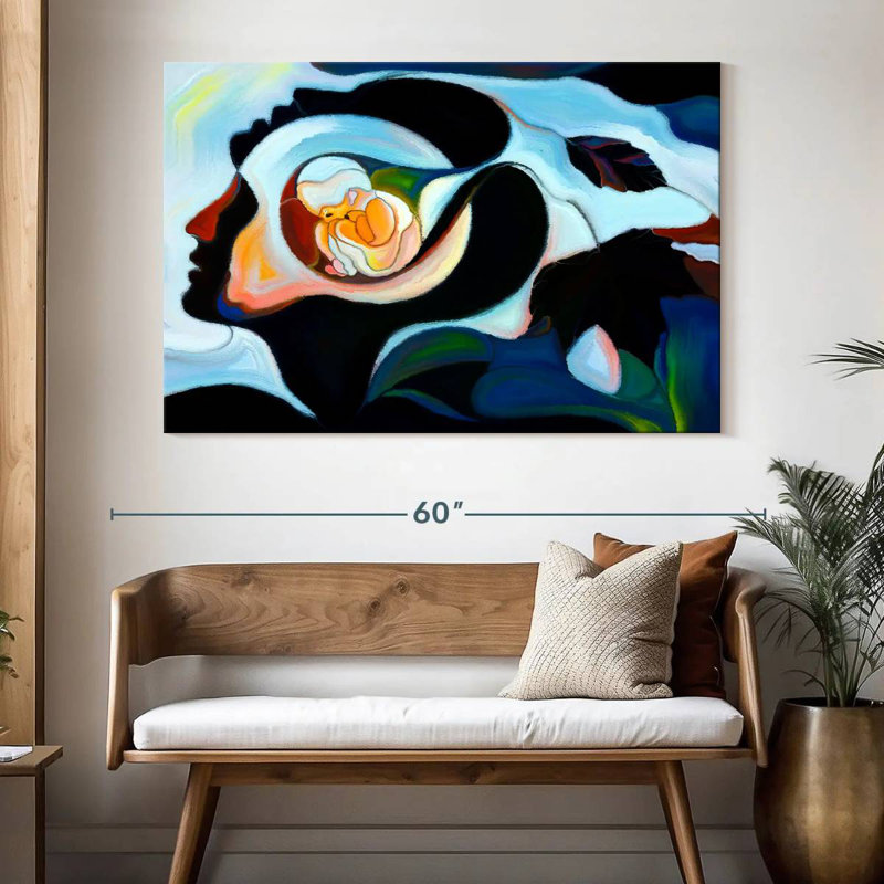Leisha Mother Abstract, 34" H x 51" W