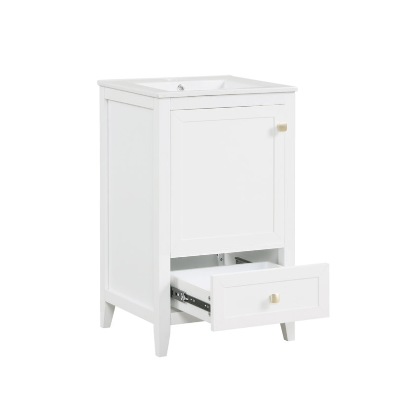 Meuble-lavabo sophistiqué avec rangement abondant et lavabo élégant