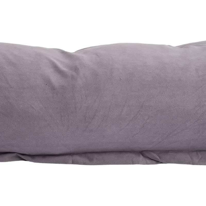 Cotton Rectangular Backrest Cushion, 180cm W x 20cm D, Grey