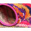 Tapis rose / mauve / rouge à motif de chevrons Shirey-1699811391
