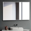 Miroir de salle de bain à cadre en métal doré 36 po Beunca-1010712000-1017241032