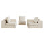 Boneless 108'' Modular Sectional Sofa, 3-Seater Convertible Sofa Bed with Corduroy Fabric & Memory Foam-84548133