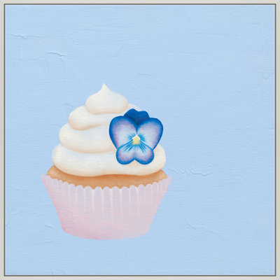 Pansy Cupcake Print by Katy Montica