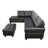 Plyler 97.2" Wide Modular Sectional with Ottoman-1531271663-1531271660