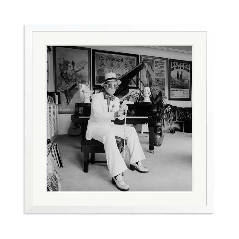 Greatest Hits Album Cover Shoot, White, 25" H x 25" W