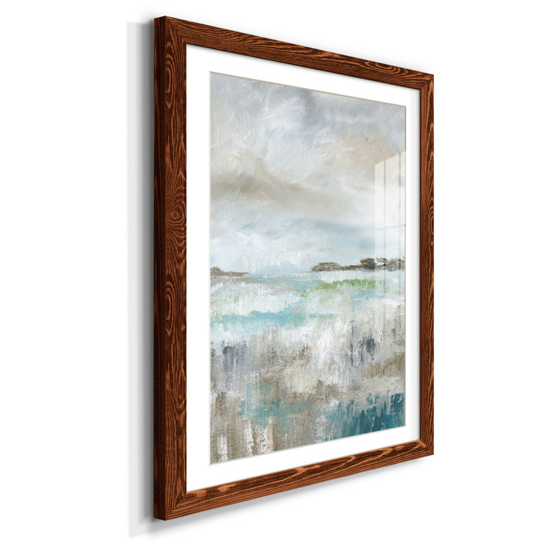 Rain Shadow II - reproduction d'art, H 37,5 po x l 27,5 po x P 1,5 po, Papier avec cadre érable, Blanc