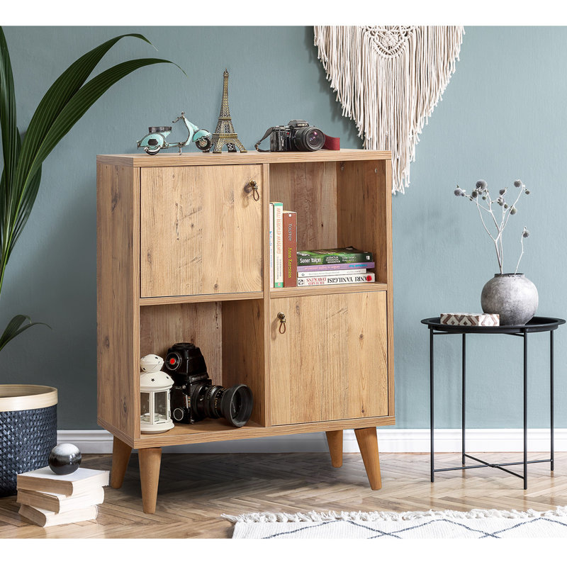 Bibliothèque cubique Uttoxeter H 37,4 "x l 30,31", Naturel