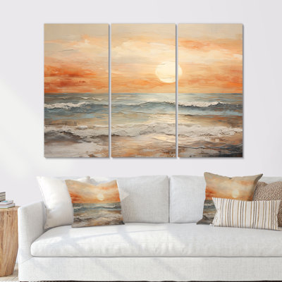 Plemmons - Coastal Sunset Canvas Art Set