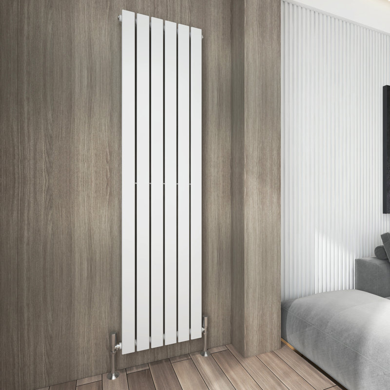 Aarvik Designer Radiator, White, 1800cm H x 408cm W