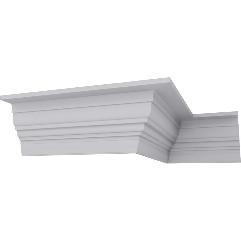 Amelia 94.5'' White Polyurethane Crown Moulding