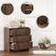Table de chevet avec 3 tiroirs pour la chambre à coucher, table de chevet moderne avec poignée verticale, armoire de rangement en bois pour le salon-781792938