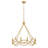 Leona Eight-Light Hand-Leafed Round Chandelier