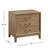 Bartlett 3 Drawer Nightstand -125720600