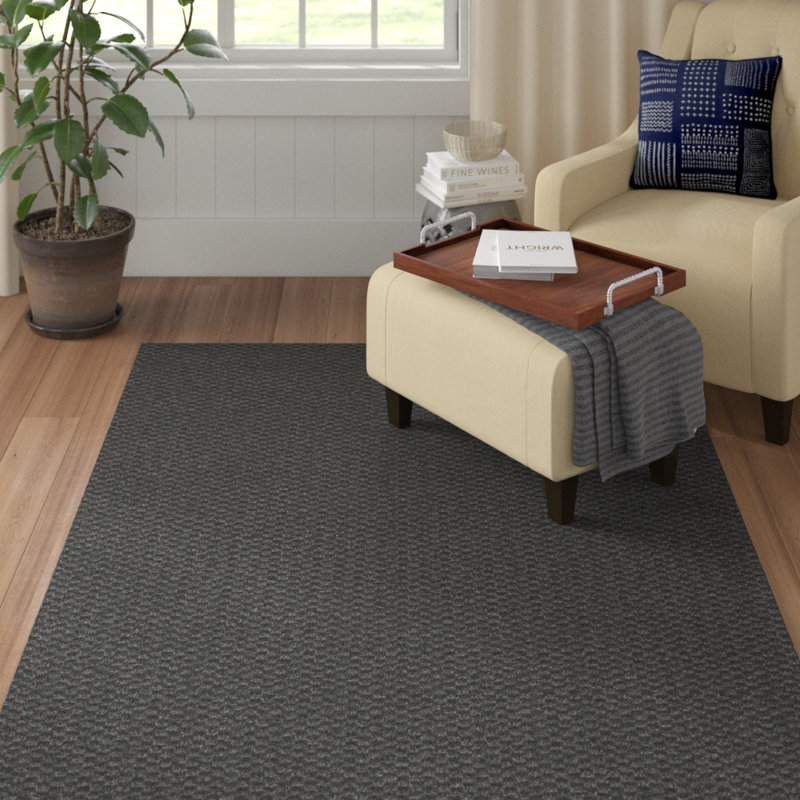 Tapis gris Esther Cinder, Rectangle 7 pi 6 po x 9 pi 6 po