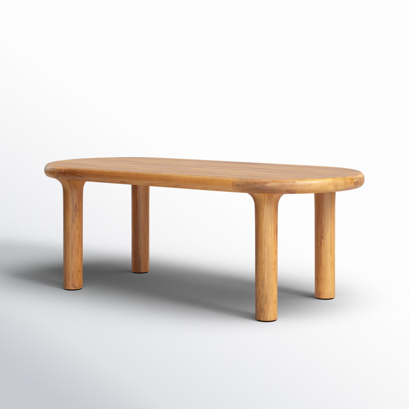Germaine 82.7'' Oval Brown Oak Dining Table