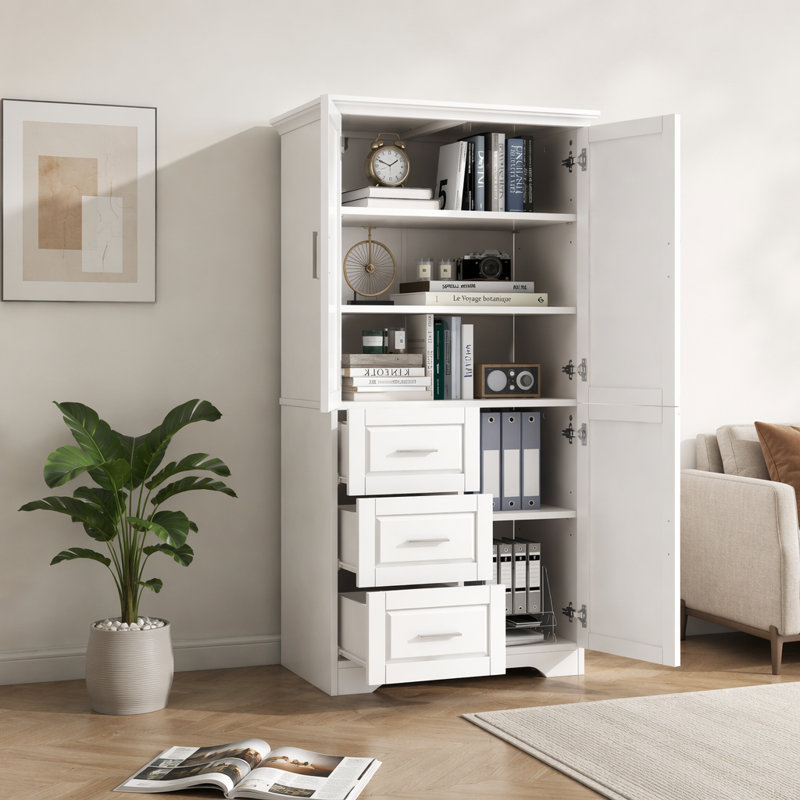 Modern Wilfredo Freestanding Linen Cabinet