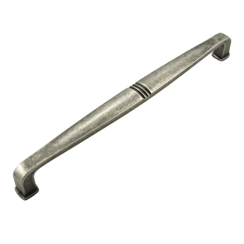 Poignée barre 8 po Alder, Nickel patiné