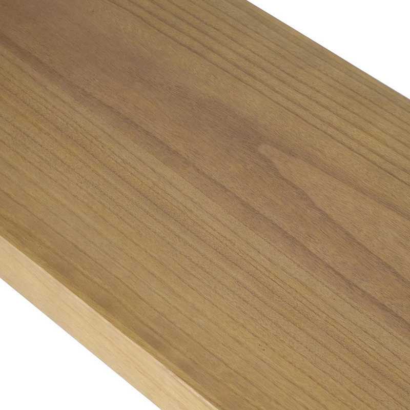 Console industrielle en bois avec tablette ouverte Brodie, Brun, Naturel