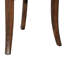 2 chaises d'appoint de salle à manger en microfibre brune - Finition bois de noyer foncé, confort de 2 noyer, microfibre, sophistication