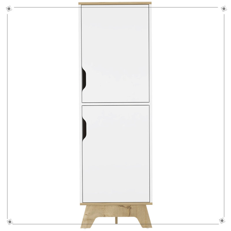Bristol Beige Nightstand - Cabinet & Shelf In Engineered Wood For Bedroom Decor Wood, Unparalleled