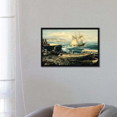« côtier new england (bateau) » par nicky boehme, reproduction d’art sur toile