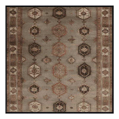 Tapis brun lavable à la machine