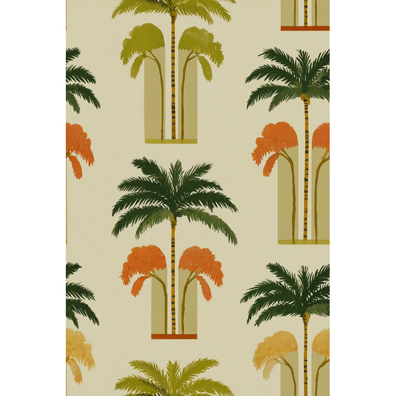 Rouleau double mural tropical, Textured Non-Pasted