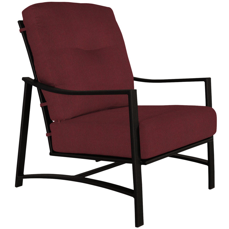 Avana Outdoor Lounge Chair, Carbon Black, Sahara Cafe