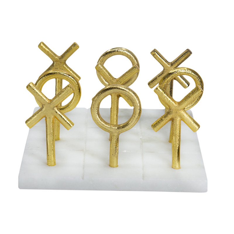 Tic Tac Toe 6 joueurs 6,5 x 6,5 x 3,5 po Fraga Everly Quinn