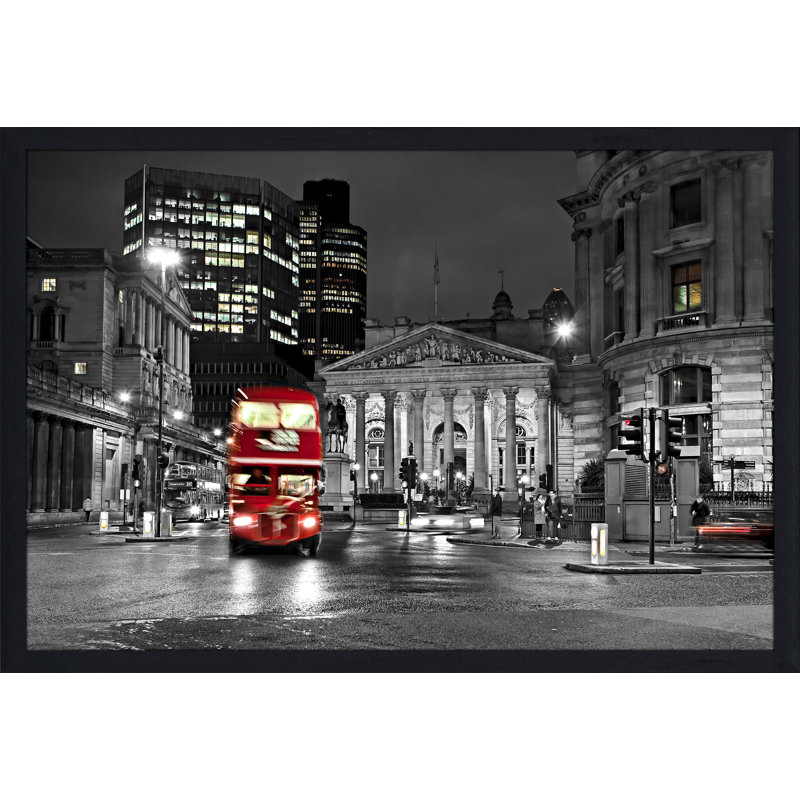 « london england », reproduction de photo encadrée, H 27,5 po x l 39,5 po x P 0,75 po