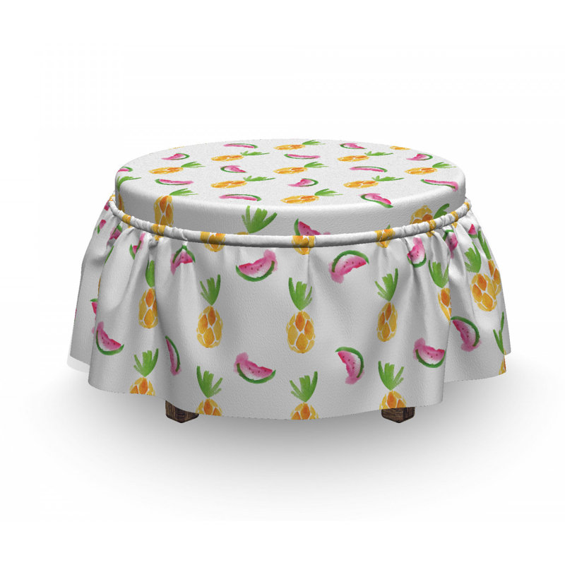 Box Cushion Ottoman Slipcover