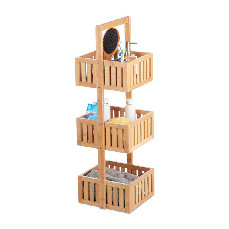 Bamboo Freestanding Bathroom Shelves