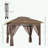 Outdoor Height Adjustable Gazebo with Netting and Carry Bag