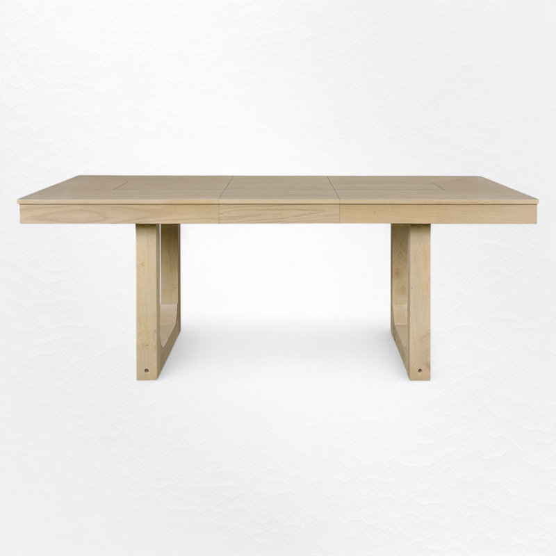 Table de salle à manger extensible, Naturel