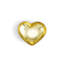 Heart Double Dish Silver/Gold-93779614