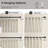 Pinch Pleated Light Filtering Linen Blended Curtains, Boho Back Tab Semi Sheer Drapes with Metal Rings and adjustable Hooks for Living Room Bedroom,2Panels,Cream Beige-532496621-532502713