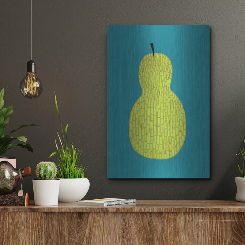 Art mural en métal «Fruit Party 4» par Chariklia Zarris, H 16 po x l 12 po
