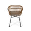 Chaises en faux rotin avec coussins Rodney-357407467-357407464