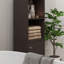 Armoire tour autoportante Aleron avec tablettes réglables pour la salle de bain ou le salon-826876536
