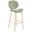 Luana Upholstered Counter Stool with Metal Frame-121394625