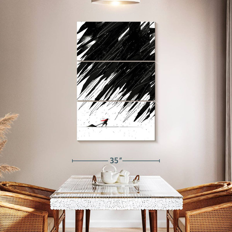 Kelan Geometric Storm, 50" H x 32" W