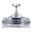 Ventilateur de plafond à pales rétractables de 122 cm (48 po) avec lumière et télécommande, ventilateur de plafond moderne Fandelier, technologie de conception brevetée, pales plus robustes et plus épaisses, chromé-320471022