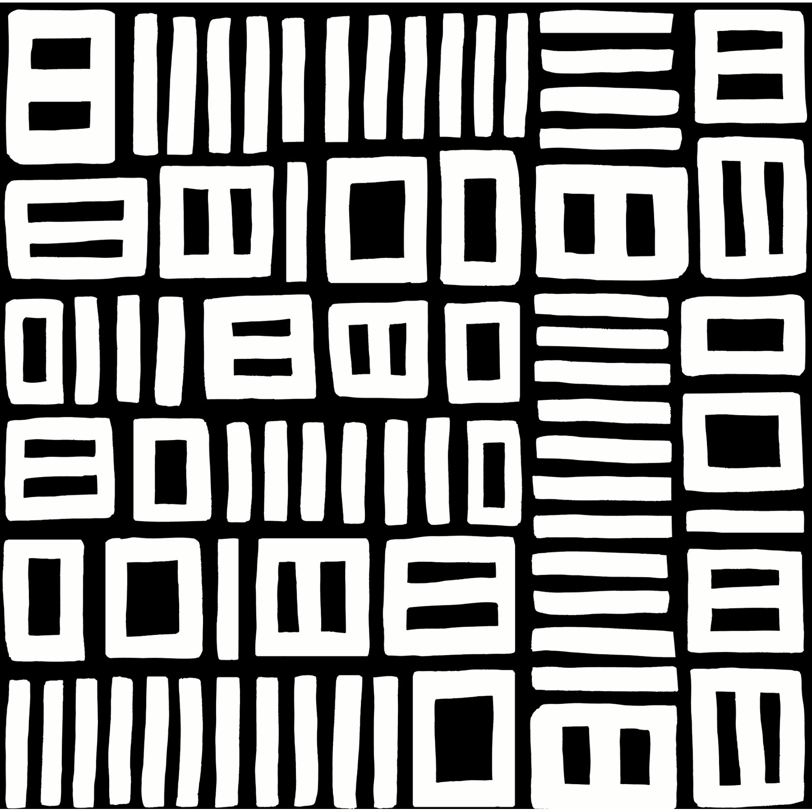 Ellie Peel & Stick Geometric Wallpaper, Black/White