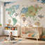 Papier peint carte du monde ballon avion-394923899-394923898