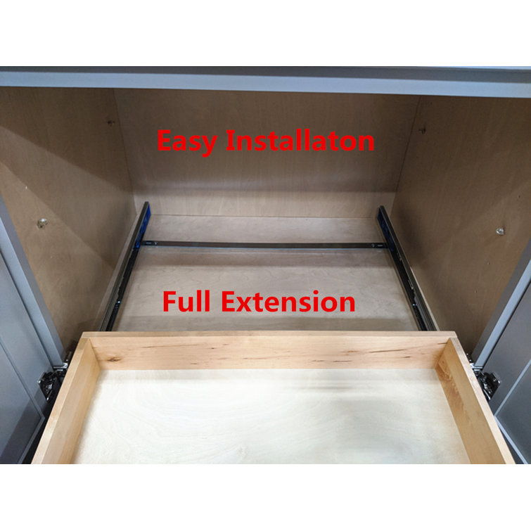 Rebrilliant Hosaam Fully Assembled Soft Close Wood Drawer Pull Out  Organizer Roll Out Box Storage Shelve